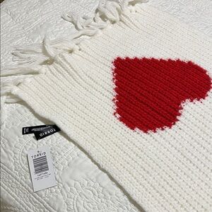 Torrid Ivory Scarf with Heart